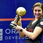 نور الشربينى تتأهل إلى ربع نهائى بطولة بلاك بول للاسكواش