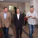 الكابتن الخطيب يستقبل طارق دياب نجم الكرة التونسية