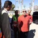 اللجنه المنظمه لامم افريقيا تتجول في ستاد الاسكندريه لتفقد اخر التطورات به