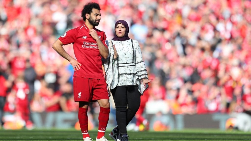 محمد صلاح وزوجته