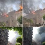 حريق وزارة الاوقاف