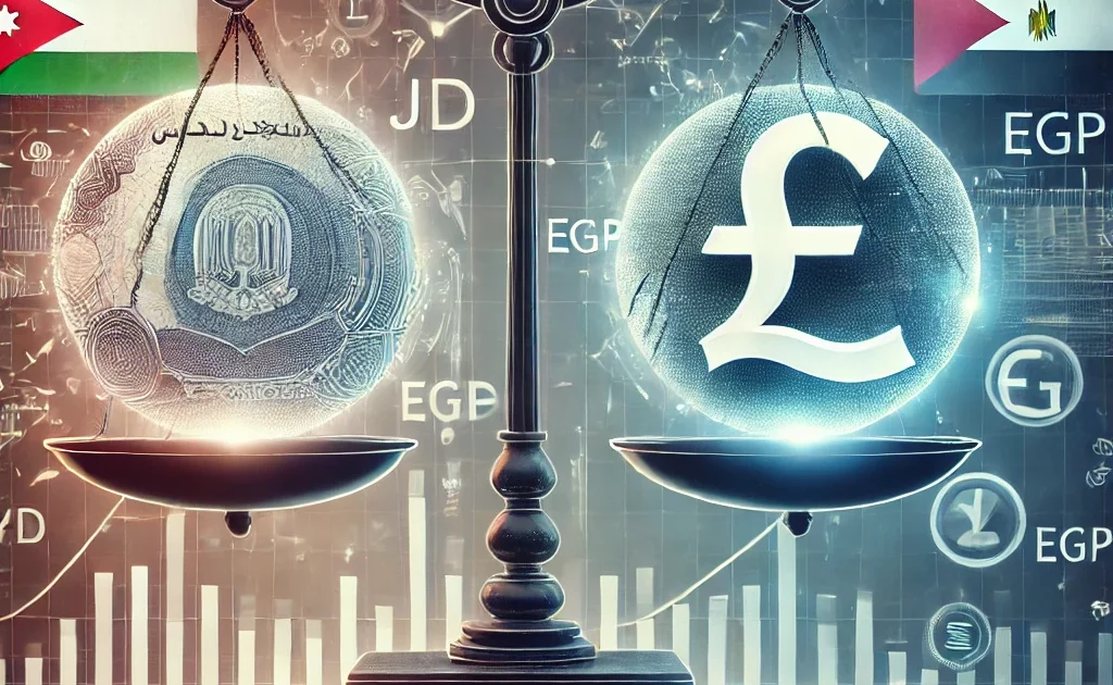ما هو سعر الدينار الاردني مقابل الجنيه المصري؟