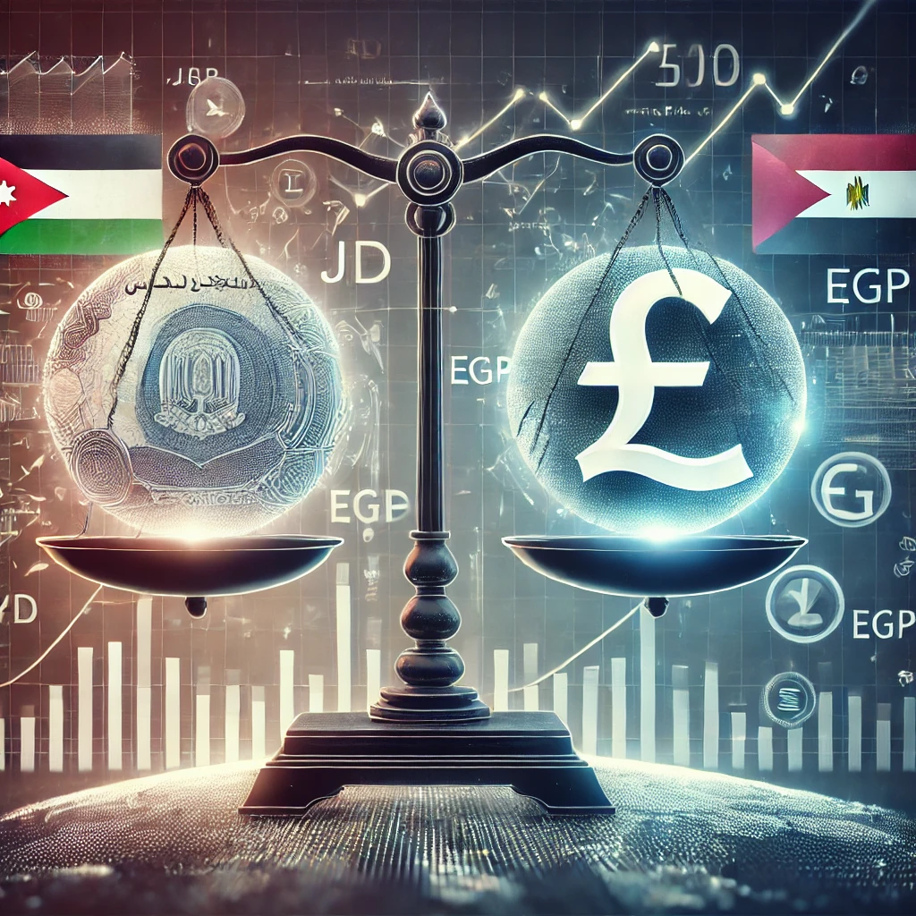 ما هو سعر الدينار الاردني مقابل الجنيه المصري؟