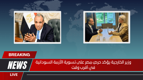 وزير الخارجية يؤكد حرص مصر على تسوية الأزمة السودانية في أقرب وقت
