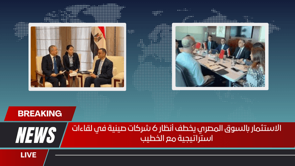 الاستثمار بالسوق المصري يخطف أنظار 6 شركات صينية في لقاءات استراتيجية مع الخطيب